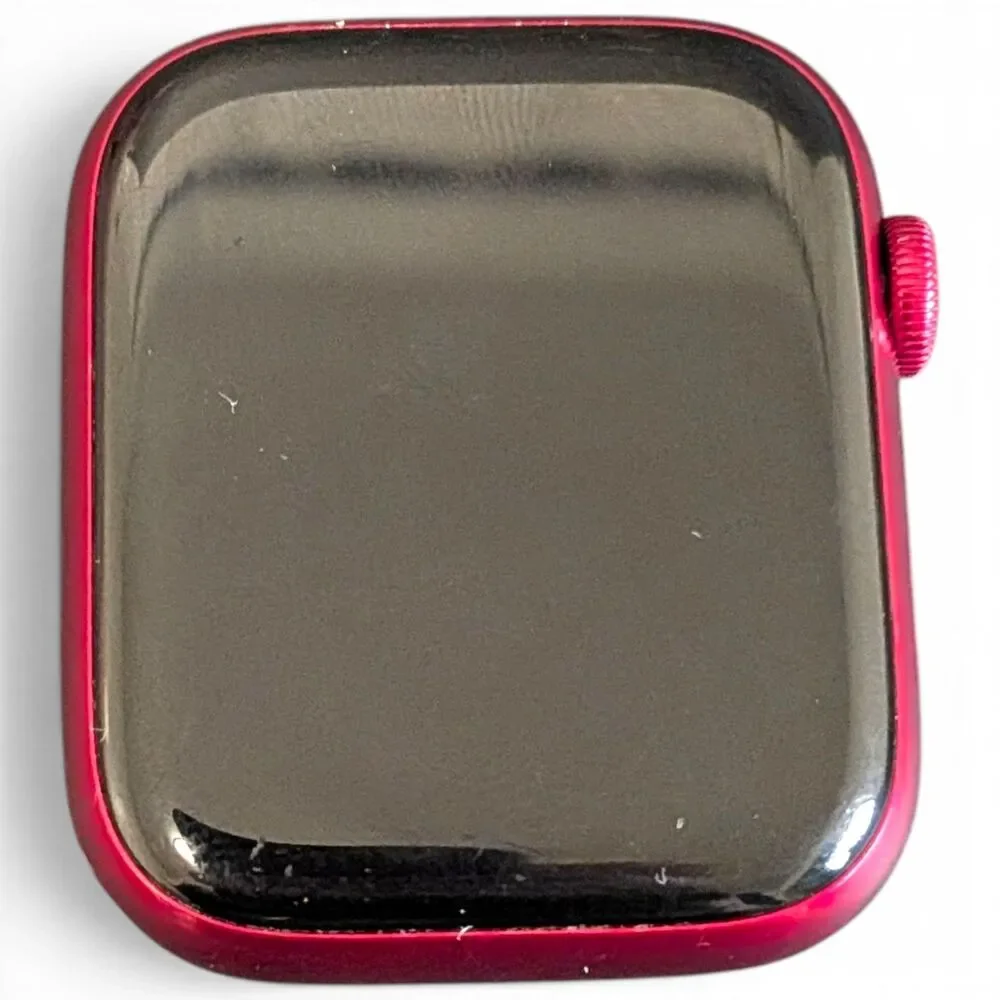 Apple Watch Series 7 45mm Red Case Turns On **Locked - As Is